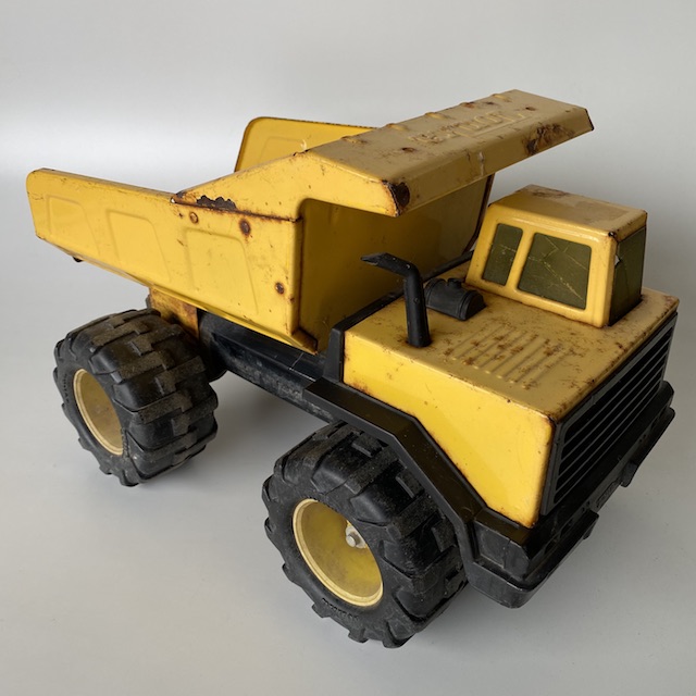 TOY TRUCK, Large Tonka - Yellow Metal